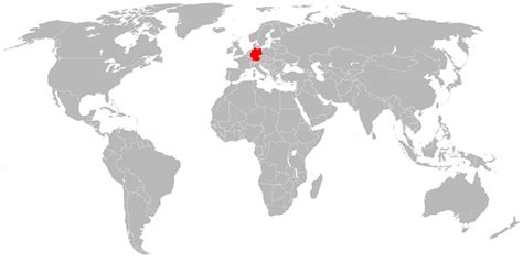 alemania en el mapa mundial